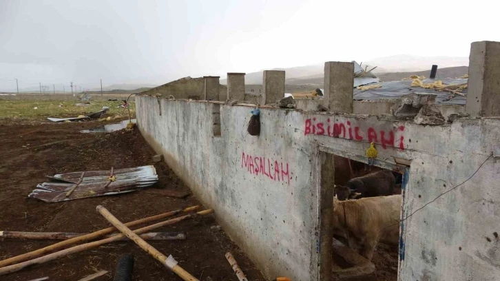 Van’da hortum: 2 kişi yaralandı, bir çiftlik zarar gördü
