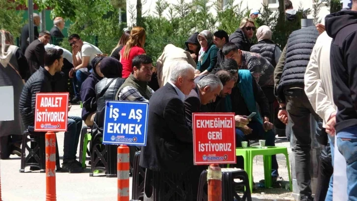 Van’daki işçilerin protestoları 9’uncu gününde
