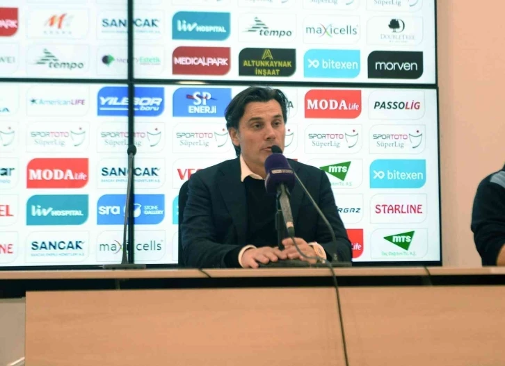 Vincenzo Montella: "Zor şartlar altında galip gelmekten dolayı çok mutluyum”
