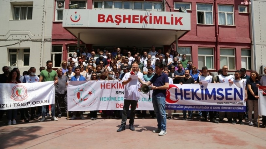 Denizli'de hekimler iş bıraktı