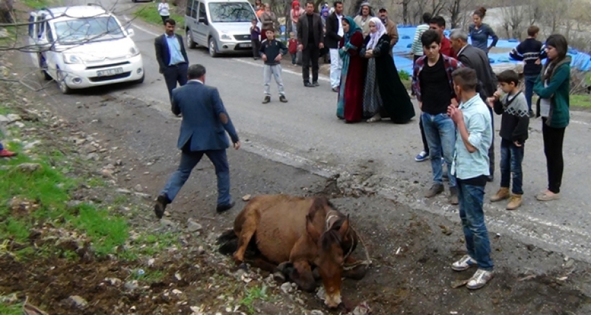 Yoğun yağış kayaları yerinden oynattı