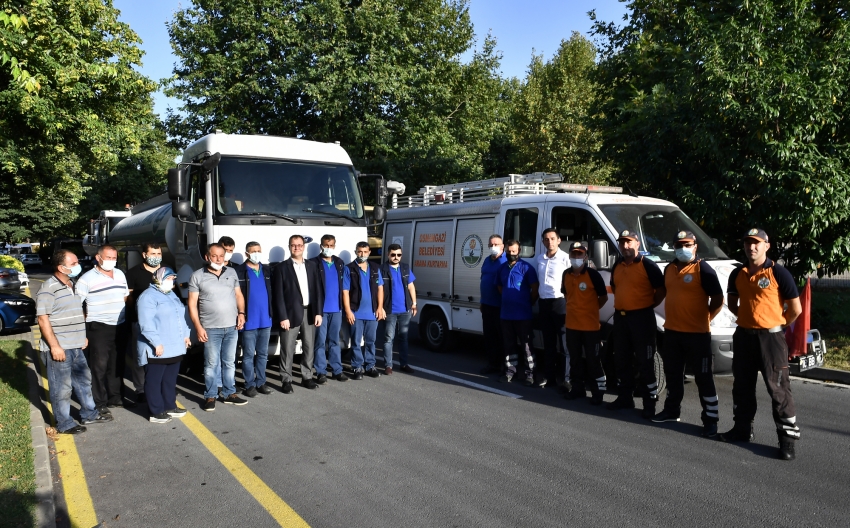 Osmangazi Belediyesi yangın bölgesine hareket etti