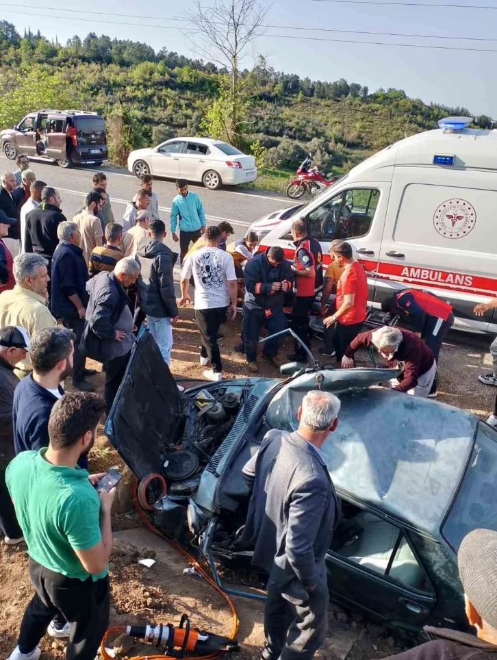 Yalova’da kontrolden çıkan otomobil takla attı: 1 yaralı
