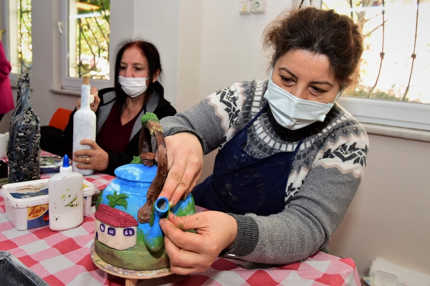 Yıldırım'da atıklar sanat eserine dönüşüyor