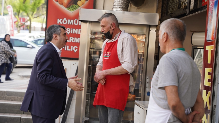 Yıldırım Belediye Başkanı Yılmaz'dan esnafa bayram ziyareti 