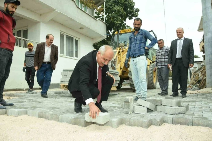 Yenişehir’e 500 bin metre parke taşı yapıldı