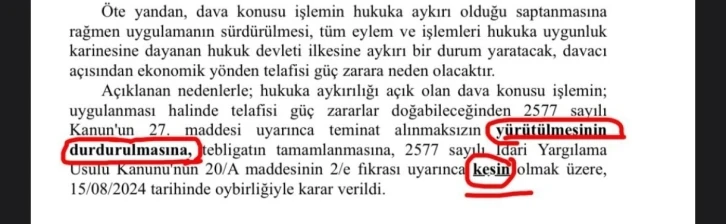 Yozgat İdare Mahkemesi S Plaka ihale davasında servis şoförünü haklı buldu
