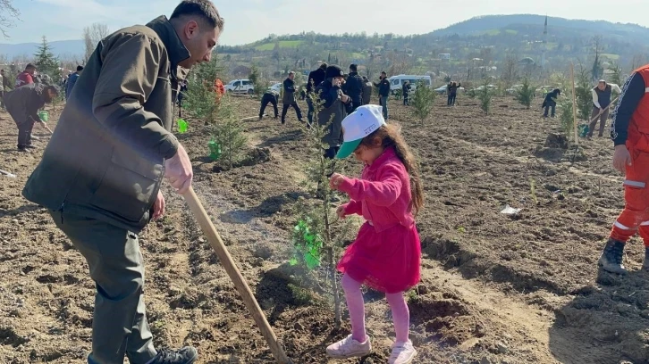 Zonguldak’ta 703 fidan deprem şehitleri anısına dikildi
