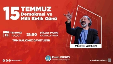 15 Temmuz’da Yücel Arzen Havran’da sahne alacak
