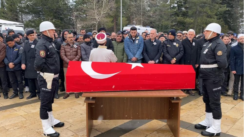 Bursalı polis memuruna acı veda