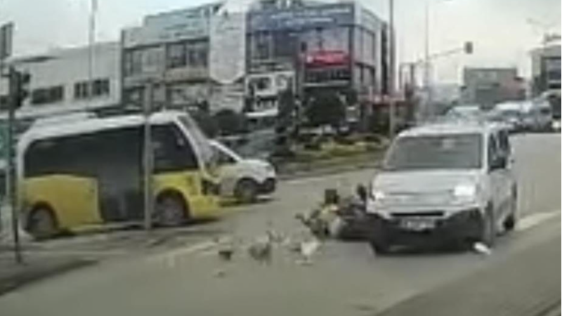 Bursa'da trafik kurallarına uymadı hastanelik oldu