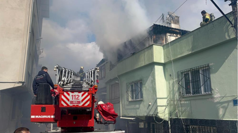 Bursa'da mülk yangını