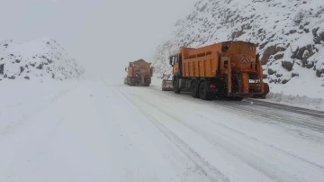 1825 metre rakımlı Alacabel’e mevsimin ilk karı yağdı
