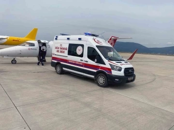 2 günlük bebek Hava Ambulans Uçak ile İstanbul’a sevk edildi
