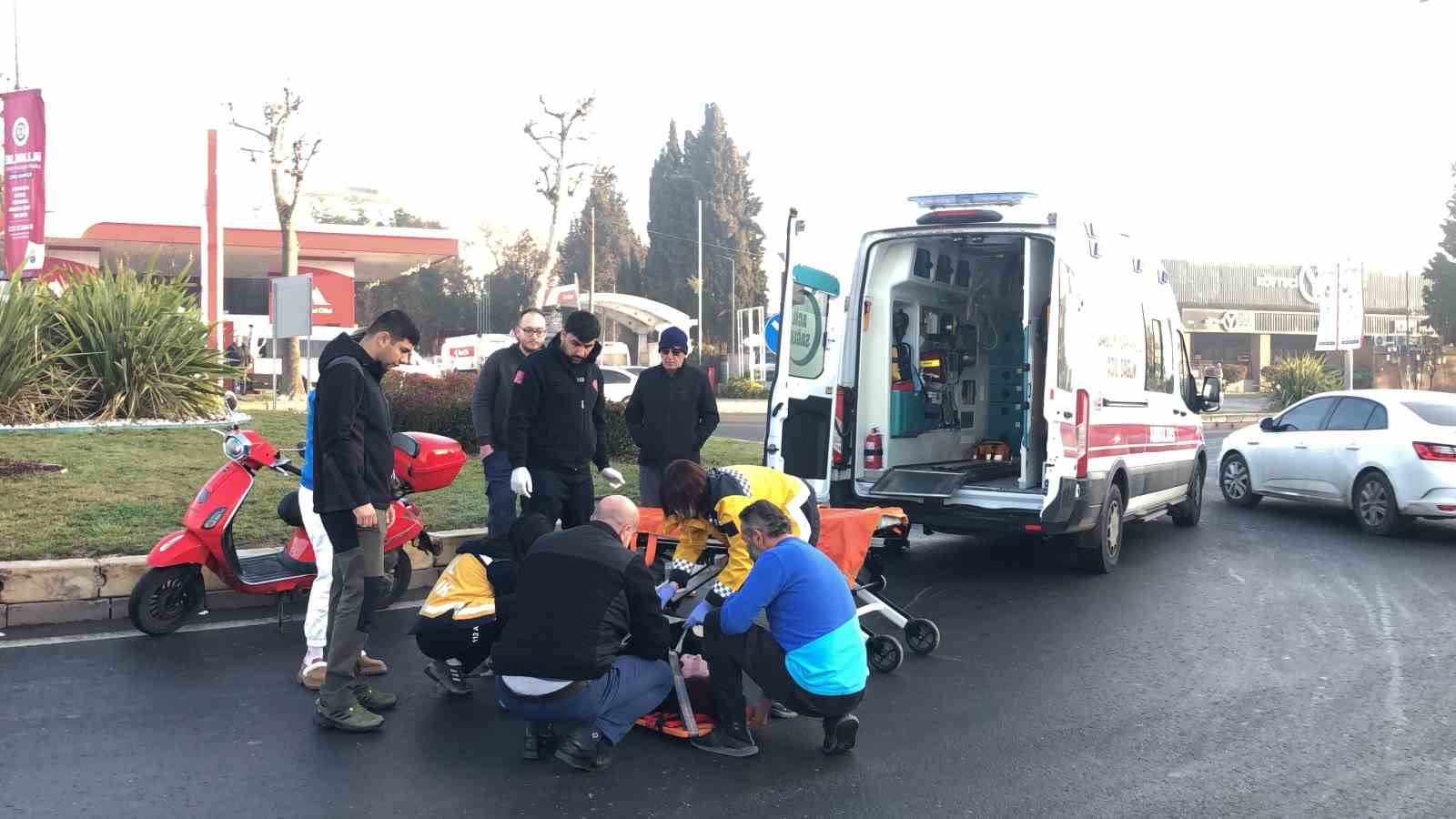 Tekirdağ’da kaygan zemin kazaya neden oldu: 1 yaralı
