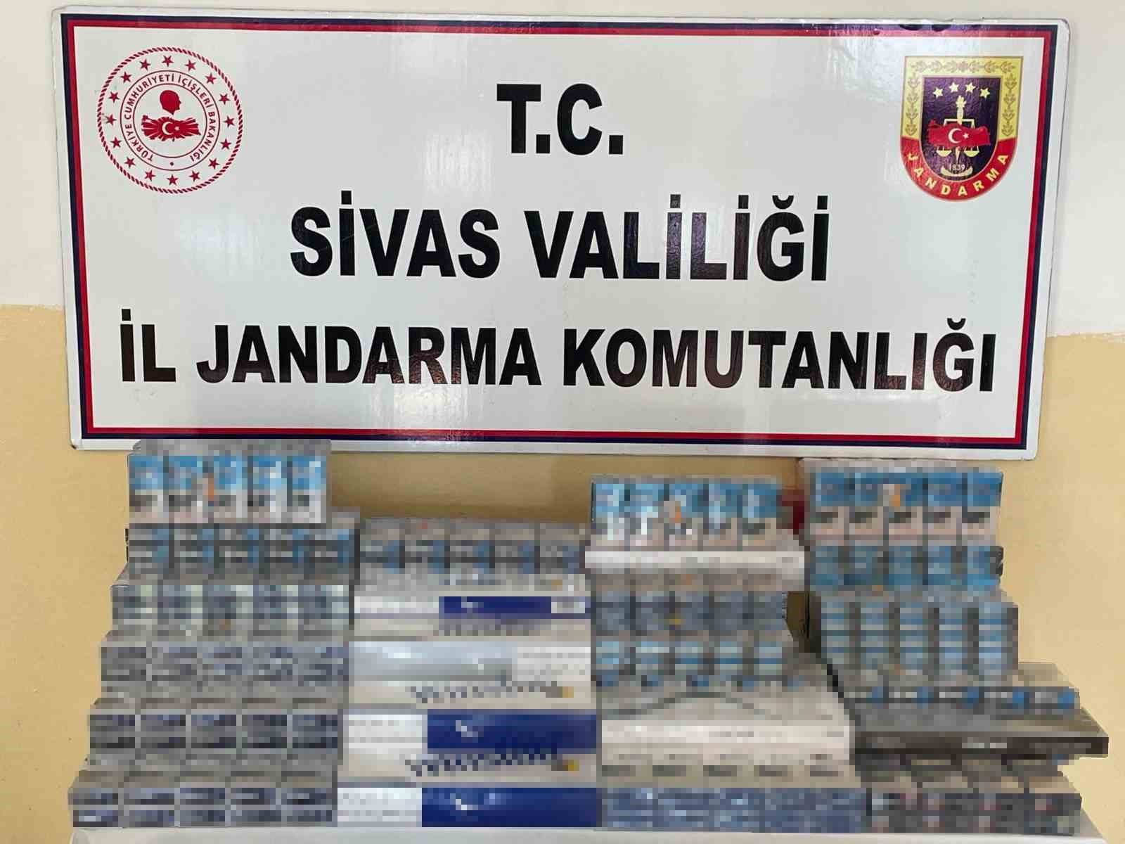 Sivas’ta bir ayda 2 bin 510 paket kaçak sigara ele geçirildi
