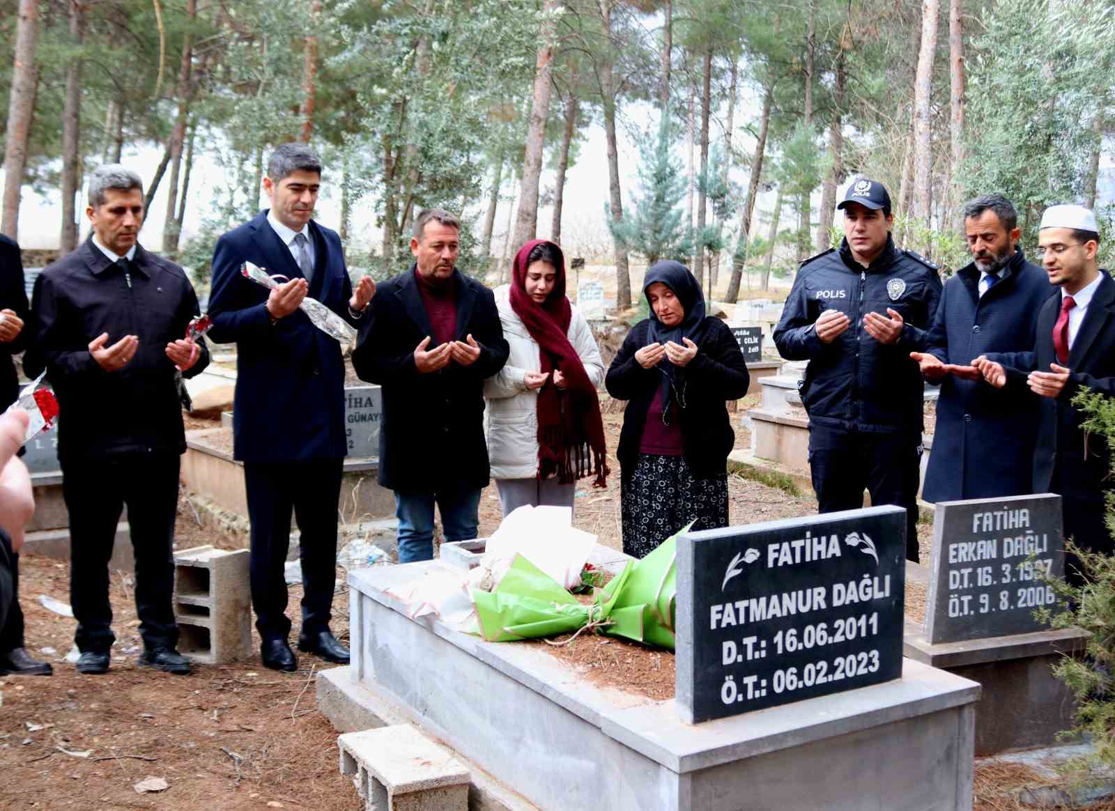 Yavuzeli’nde depremde hayatını kaybeden Fatmanur Dağlı anıldı
