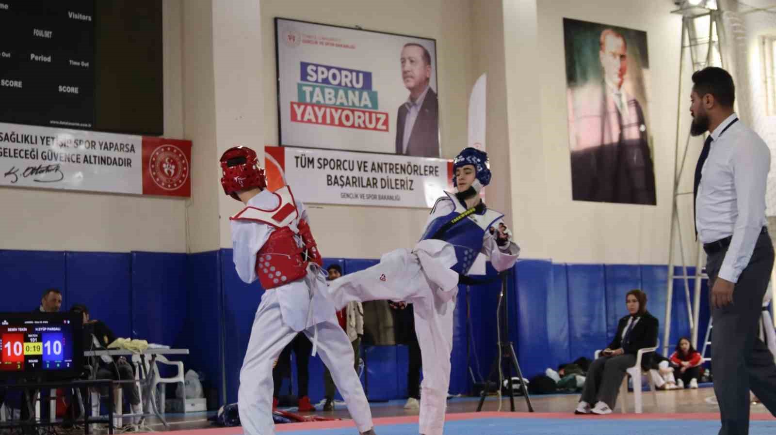 Elazığ’da gençler taekwondo müsabakaları yapıldı
