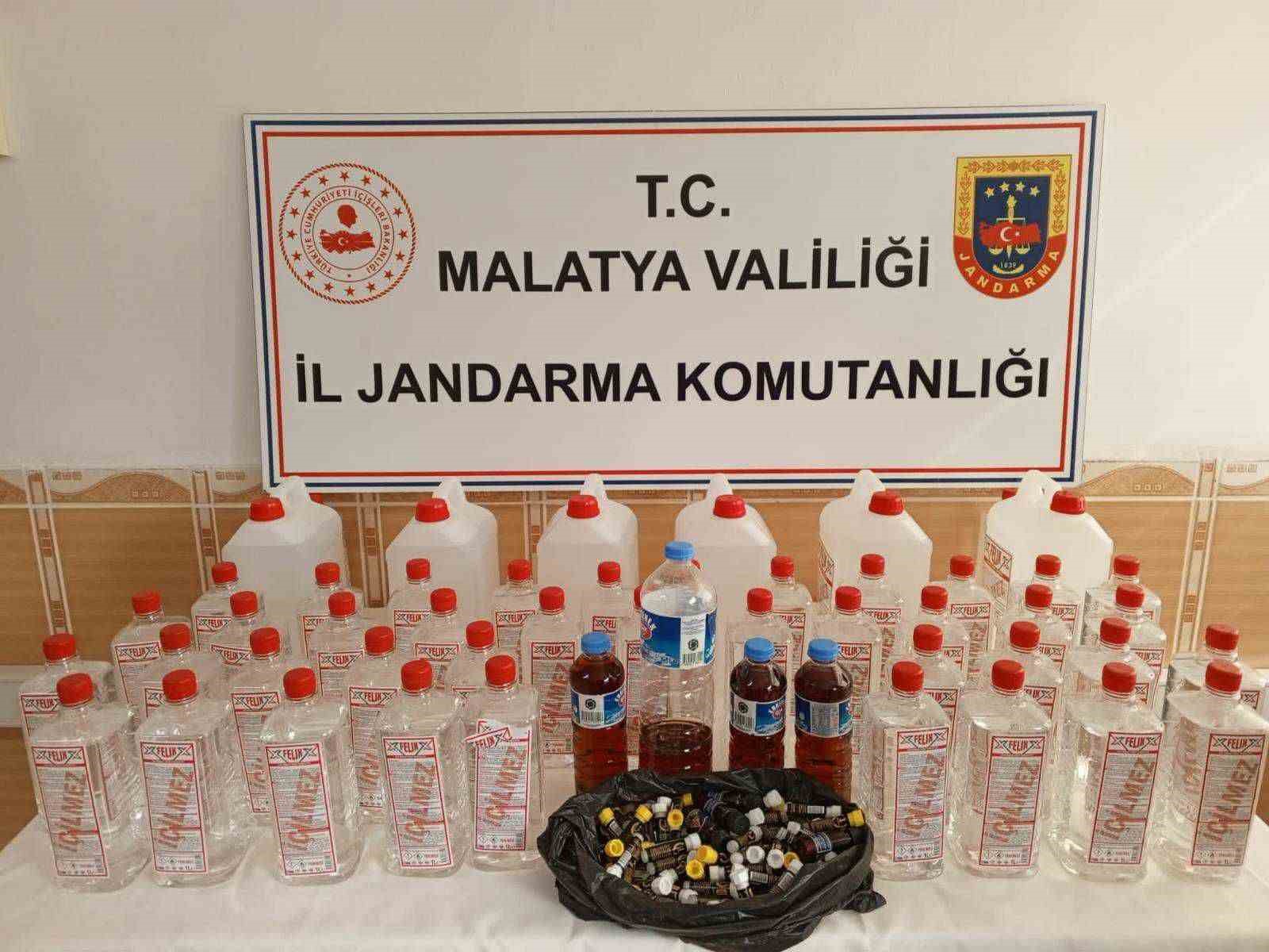 Malatya’da sahte alkol operasyonu
