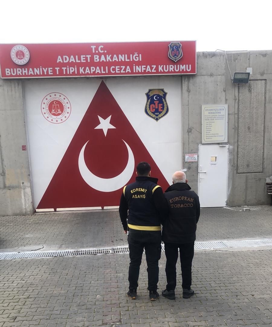 Edremit’te 29 yıl 10 ay hapis cezası bulunan firari şahıs yakalandı
