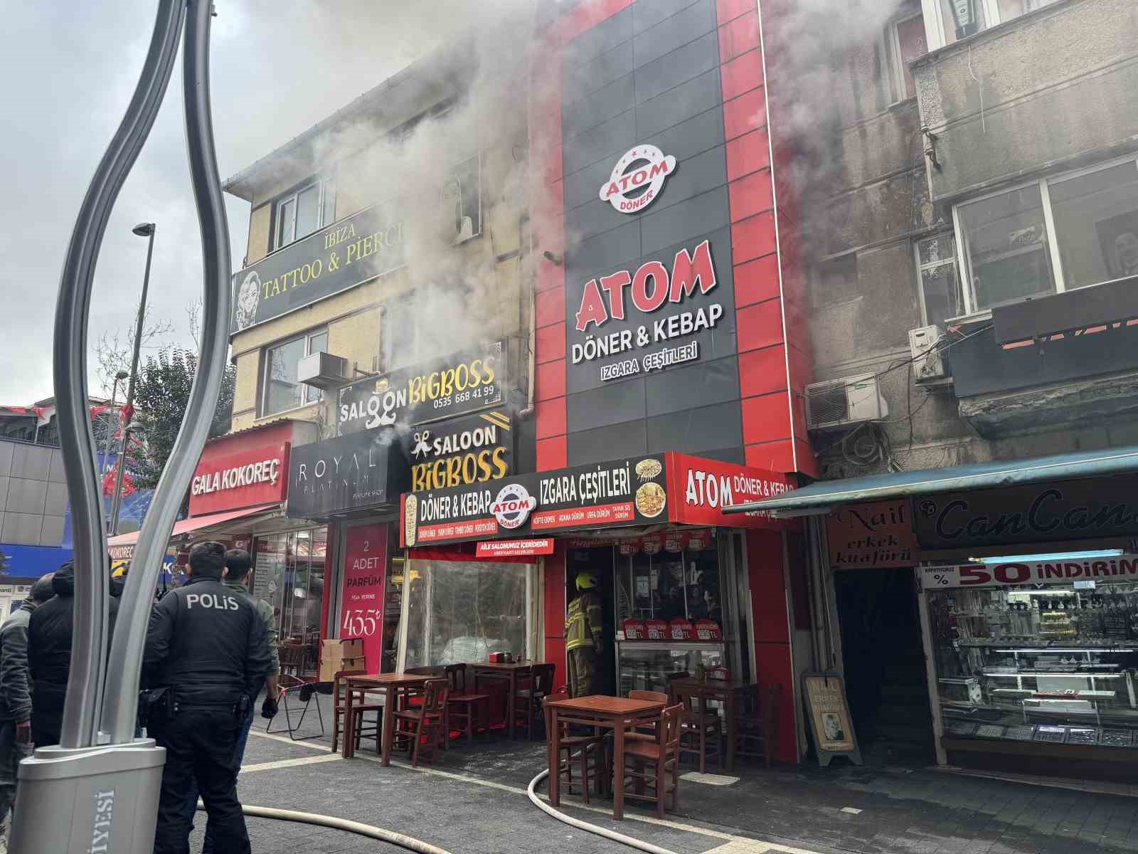 Bandırma’da dönerci dükkanında yangın paniği
