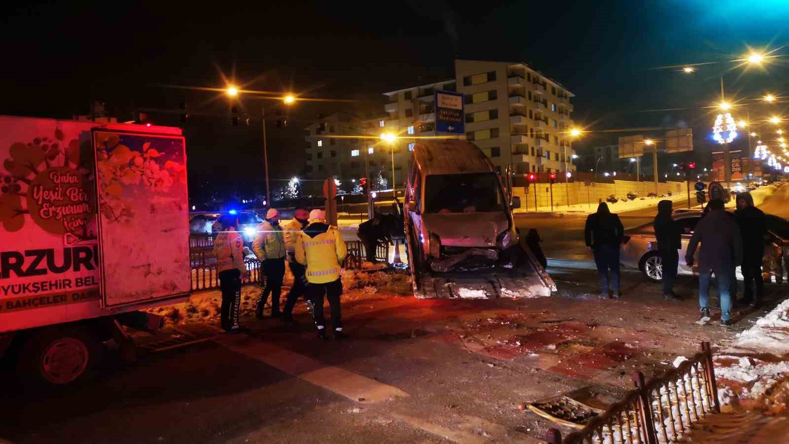 Erzurum’da trafik kazası: 7 yaralı
