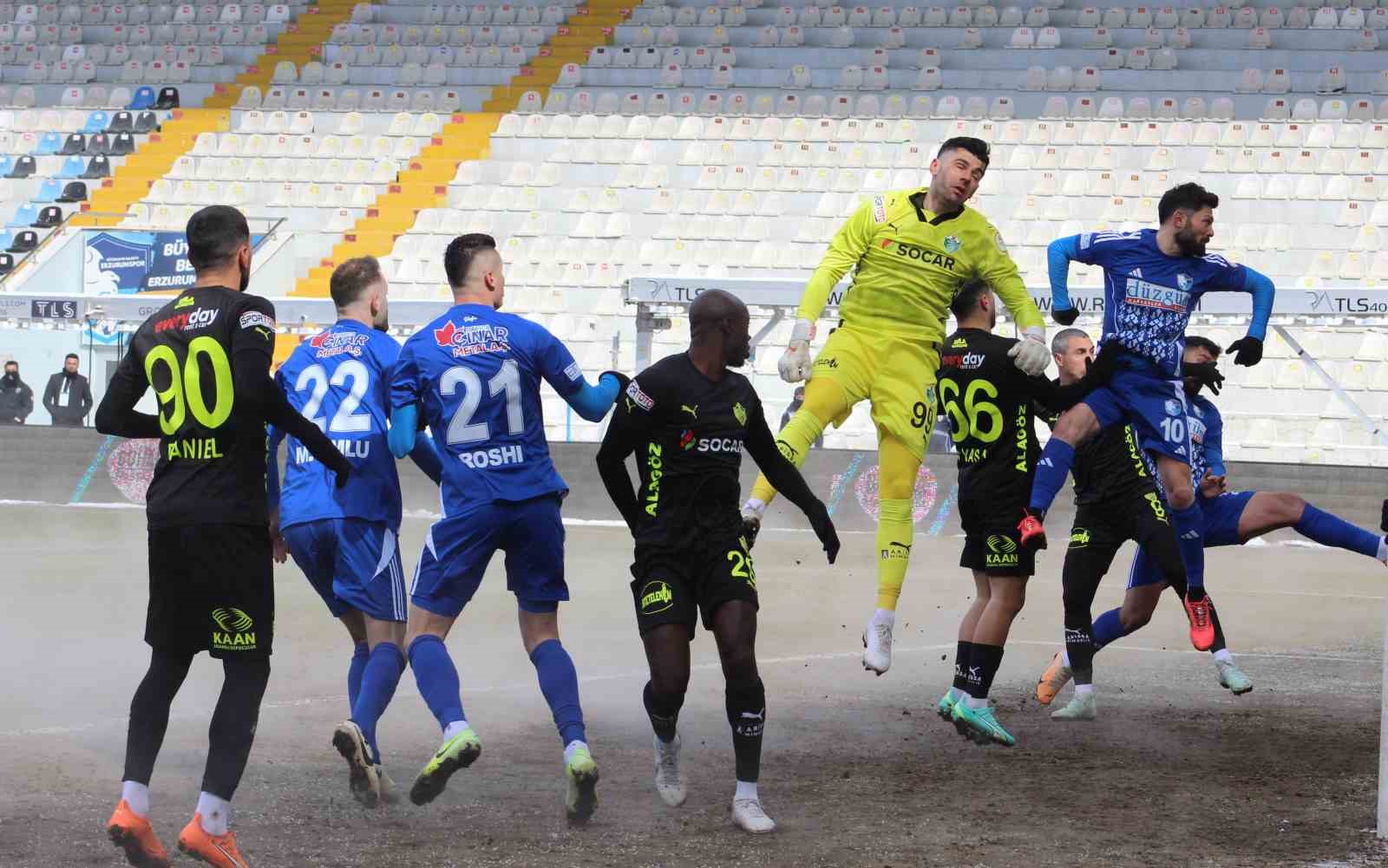 Erzurumspor FK ve  Iğdır FK puanları paylaştı