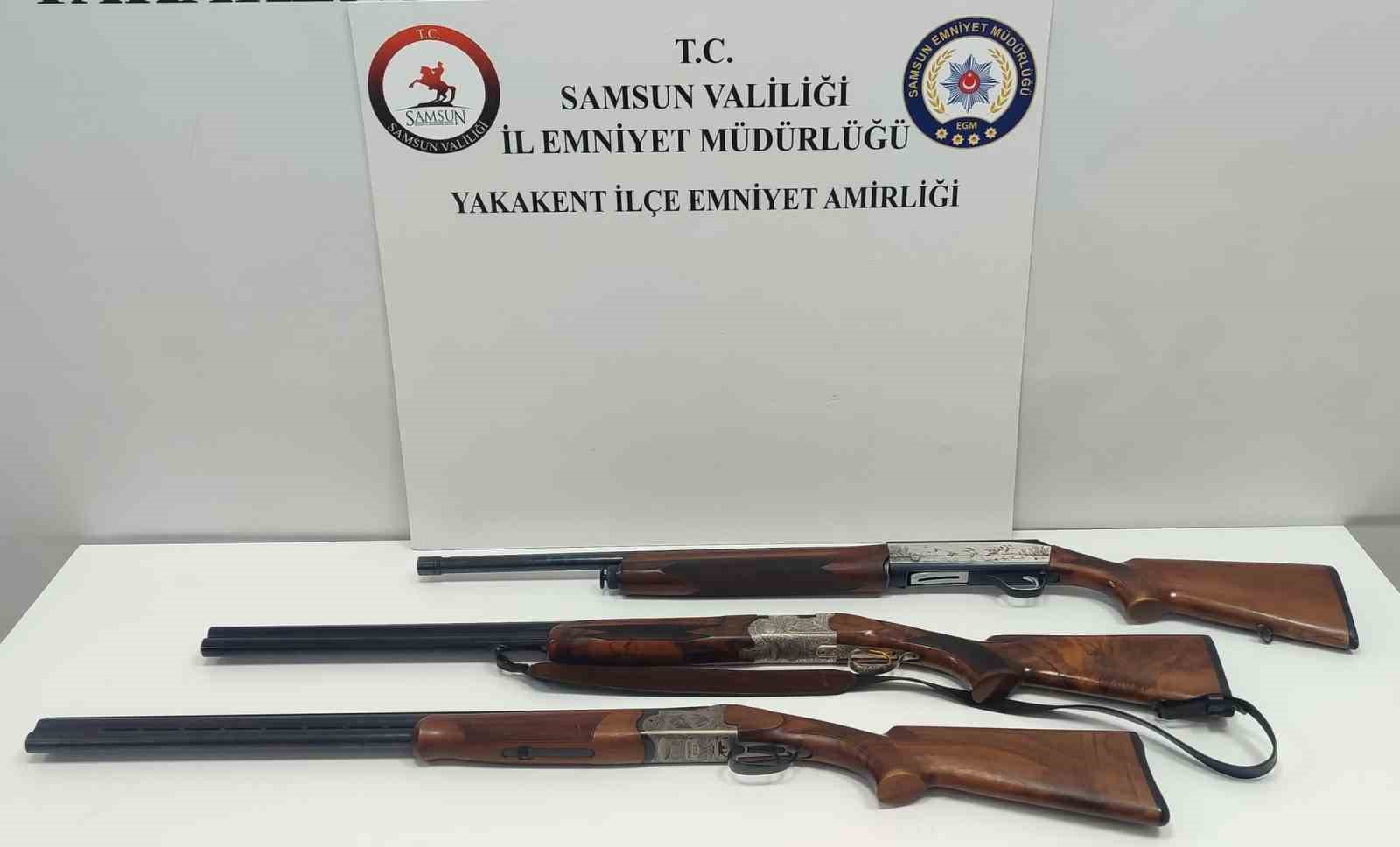 Samsun’da tüfekle yasak avlanan 2 kişi yakalandı
