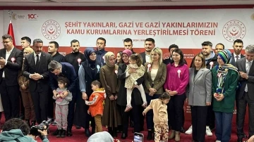 591 şehit yakını, gazi ve gazi yakınının kamu kurumlarına ataması yapıldı