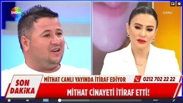 Canlı yayında cinayeti itiraf etti