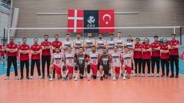 A Milli Erkek Voleybol Takımı, Danimarka'yı yendi