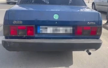 Abartı egzoz kullanan 2 araca 8 bin lira ceza
