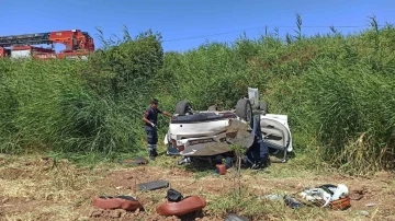 Adıyaman’da otomobil takla attı: 1 ölü, 2 yaralı