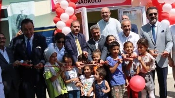 Adıyaman'da yaptırılan prefabrik anaokulu açıldı