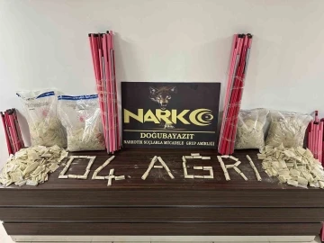 Ağrı’da 34 kilo 150 gram eroin ele geçirildi
