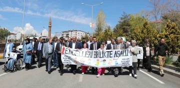 Ahlat’ta engelliler için farkındalık yürüyüşü yapıldı
