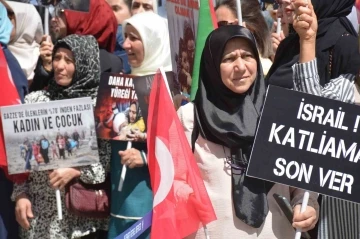 AK Parti Kadın Kolları 81 ilde İsrail’i protesto etti
