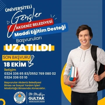 Akdeniz Belediyesinin sağladığı eğitim desteğinde başvuru süreci uzatıldı
