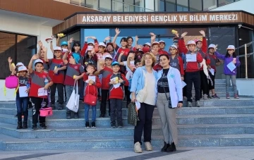 Aksaray’da minik öğrenciler Bilim Merkezi’nde eğitim aldı
