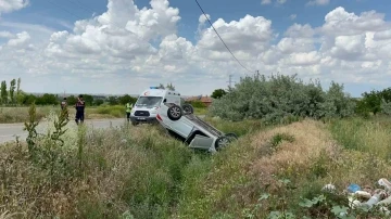 Aksaray’da otomobil takla attı: 2 yaralı
