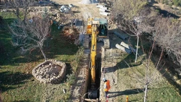 Akyokuş Kasrı’nın kanalizasyon alt yapısı tamamlandı
