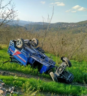 Patpat devrildi, 1 yaralı