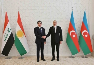 Aliyev, IKBY Başkanı Barzani ile görüştü
