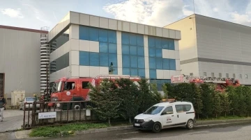 Ambalaj fabrikasının bacasından yükselen duman panik oluşturdu
