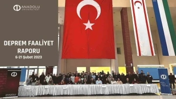 Anadolu Üniversitesi deprem faaliyet raporu hazırladı
