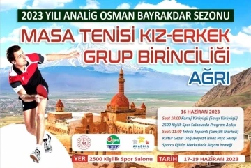 ANALİG Grup Müsabakaları Ağrı’da yapılacak
