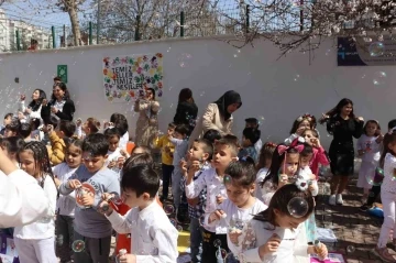 Anaokulu öğrencilerinden renkli etkinlik: Hijyene dikkat çektiler
