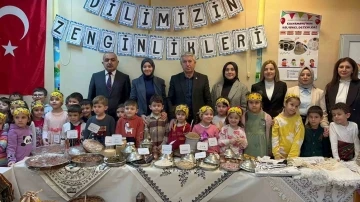 Anaokulu öğrencilerinin atık malzemelerden yaptığı ürünler ilgi gördü
