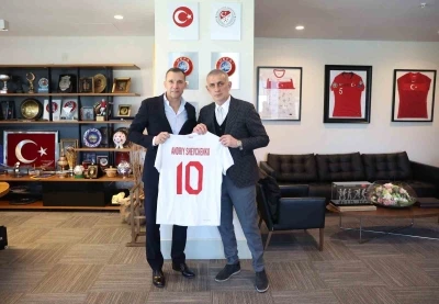 Andriy Shevchenko’dan, TFF Başkanı Hacıosmanoğlu’na ziyaret
