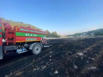 Anız yangınında tarla sahibinin gösterdiği hassasiyet orman yangınını önledi
